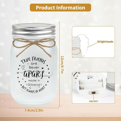 Mason Jar for Daughter, Mason Jar Night Light, Decorative Jar Home Night Gift for Daughter Birthday Anniversary from Dad Mom in Kuwait