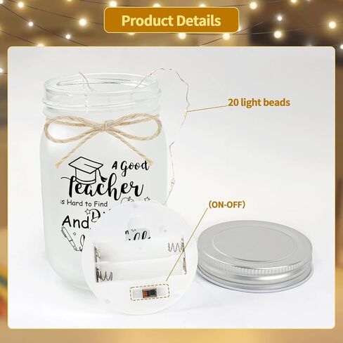 Mason Jar for Daughter, Mason Jar Night Light, Decorative Jar Home Night Gift for Daughter Birthday Anniversary from Dad Mom in Kuwait