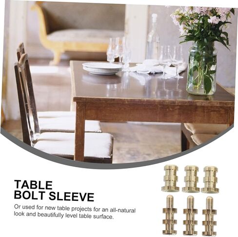 GLEAVI 20SETS TABLE TABLE BOLT SLEEVE MOUNDS لمحاذاة أوراق الجدول أركان عالية من التوحيد لتجميع الأثاث وإصلاحها in Saudi Arabia