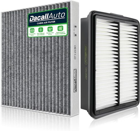 Engine & Cabin Air Filter Set for Hyundai KONA (2018-2023), for Veloster (2019-2021), for Kia Soul (2020-2024); Replace CF12160, 97133-D1000; CA12057, 28113-F2000 in Kuwait