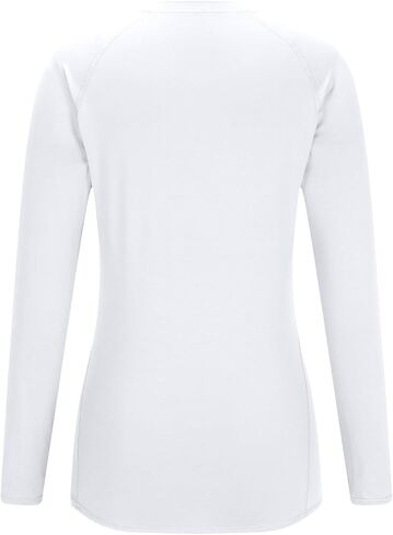Workout Tops for Women Slim Fit Long Sleeve Crew Neck Tshirts Casual Fall Pullover Tops Lightweight Basic Blouse in Saudi Arabia
