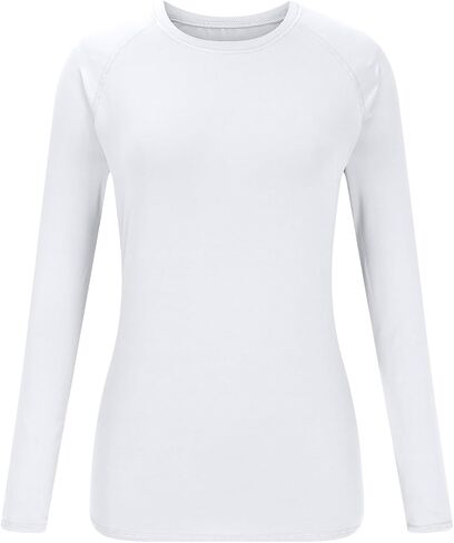 Workout Tops for Women Slim Fit Long Sleeve Crew Neck Tshirts Casual Fall Pullover Tops Lightweight Basic Blouse in Saudi Arabia