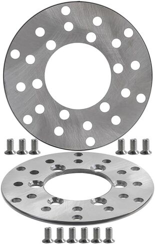 2pcs Go Kart Front Brake Disc Rotor 6 Stud 110mm مع دوار فرملة للبراغي لـ 110cc 125cc 150cc ATV Utv Golf Cart in Kuwait