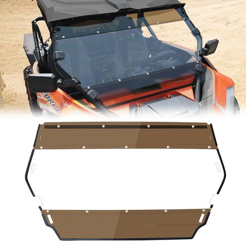 Front Tinted Full Windshield for CFMOTO ZForce 950 HO SPORT (2022-2023) / HO EX (2022-2024) / ZForce 950 (2020-2022), Hard Coated Durable PC Scratch Resistant Window Accessories (Tinted) in Saudi Arabia