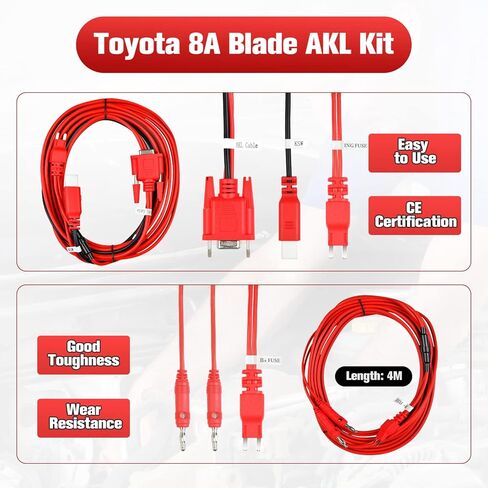 Autel Original 8A AKL Cable for Toyota Non-Smart K-y Adapter مع APB112 و G-box3 g box3 g-box2 g box2 in Saudi Arabia