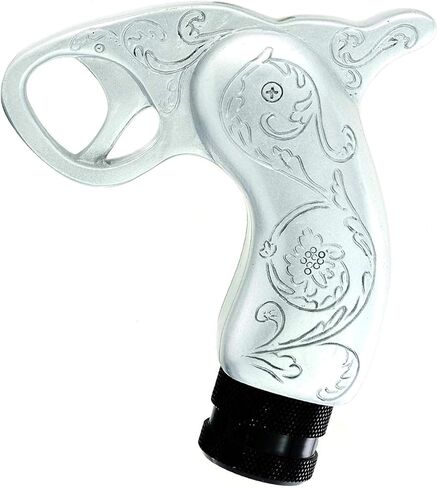 Lunsom Gear Shift Knob, Grip Cool Shifter Handle Stick Head Car Transmission Fit Most Automatic Manual Vehicle (Silver) in Kuwait