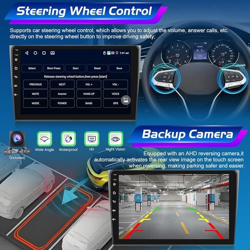 [2+64G] Android 13 Car Radio for Mazda CX-9 2007-2015 - Wireless Carplay and Android Auto - 10.1 Inch Touchscreen Car Stereo with Multiple Themes/GPS/WiFi/SWC + AHD Backup Camera in Saudi Arabia