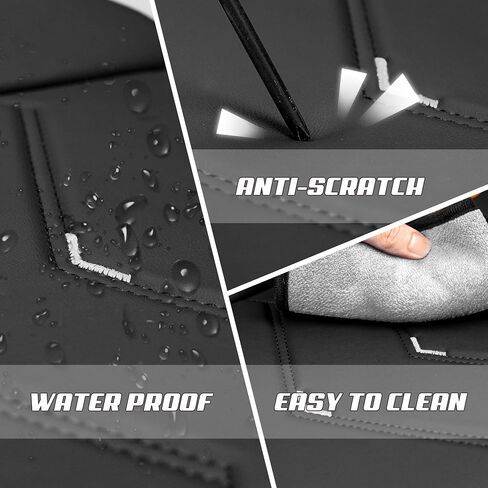 Car Seat Covers Fit for Chrysler Pacifica Hybrid 2000-2025, Stylish Sport Seat Covers, Waterproof Wear-Resistant Premium Nappa Leather Car Seat Cover.(Full Set with Pillow/Black White) in Saudi Arabia