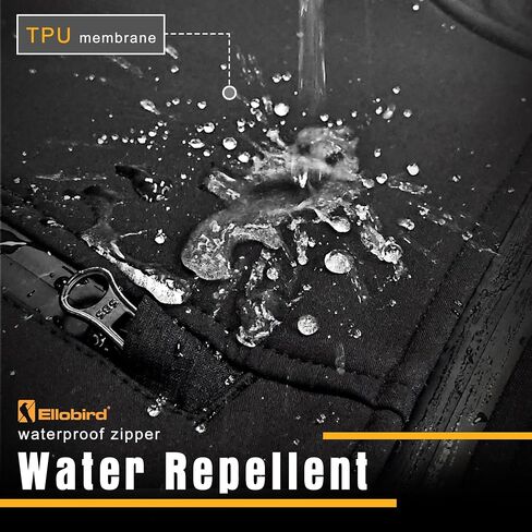 Ellobird Men's Work Jacket Fleece Lined Durable Construction Workwear Outdoor Work Utility Hoodie Outerwear in Kuwait