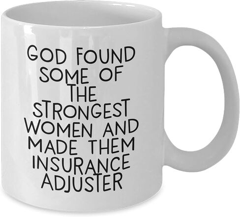 Insurance Adjuster Gifts, Funny Quote, White Coffee Mug, Valentine's Unique Gifts from Women, Gifts for Insurance Adjuster in Saudi Arabia