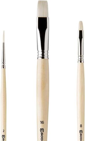 مجموعة فرشاة الطلاء المأمدة من Escoda Signature Artist ، مجموعة ماري بودون رقم 1 ، تشمل بيرلا (توراي الأبيض الصناعي) حجم الجولة 14 ، حجم زاوية بيرلا 10 و Ultimo (السنجاب الاصطناعي) حجم Mottler 9 in Kuwait