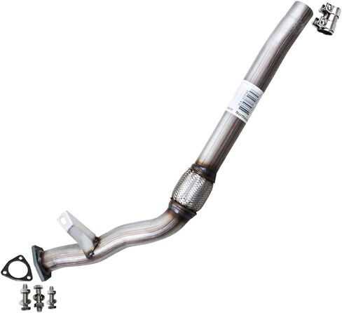 Northeastern Exhaust | Stainless Steel Direct Fit Front Flex Pipe Compatible for Audi A4 Quattro 2005-2009 2.0L | Freee Gasket, Sleeve and Bolts & Nuts Included | Automotive Replacement Part in Saudi Arabia