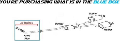 Northeastern Exhaust | Stainless Steel Direct Fit Front Flex Pipe Compatible for Audi A4 Quattro 2005-2009 2.0L | Freee Gasket, Sleeve and Bolts & Nuts Included | Automotive Replacement Part in Saudi Arabia