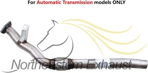 Northeastern Exhaust | Stainless Steel Direct Fit Front Flex Pipe Compatible for Audi A4 Quattro 2005-2009 2.0L | Freee Gasket, Sleeve and Bolts & Nuts Included | Automotive Replacement Part in Saudi Arabia