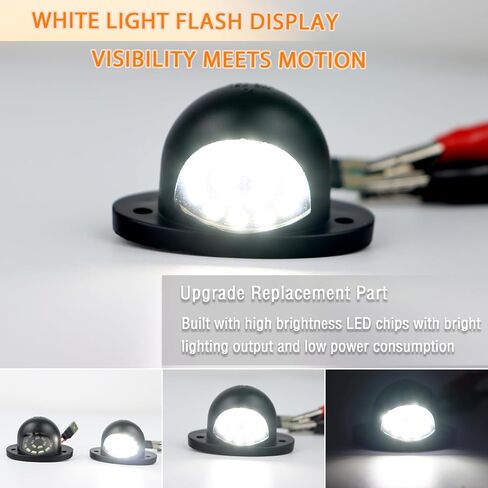 LED License Plate Light for Dodge Ram 1500 2500 3500 Pickup Truck,18 SMD Xenon White 6000K,for Led Rear Tag Lamp with Socket Wiring Harness Plug,2 PCS in Saudi Arabia