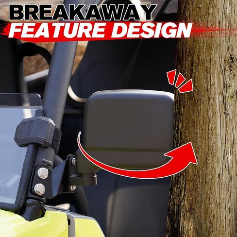 A & UTV Pro Side View View Home for Yamaha Wolverine RMAX2 1000 / RMAX4 1000 2021-2025 ، مرايا الرؤية الخلفية القابلة للطي القابلة للطي محدب للملحقات RMAX in Saudi Arabia
