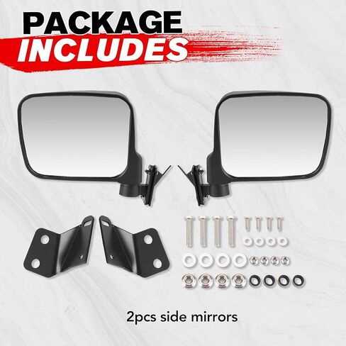 A & UTV Pro Side View View Home for Yamaha Wolverine RMAX2 1000 / RMAX4 1000 2021-2025 ، مرايا الرؤية الخلفية القابلة للطي القابلة للطي محدب للملحقات RMAX in Saudi Arabia