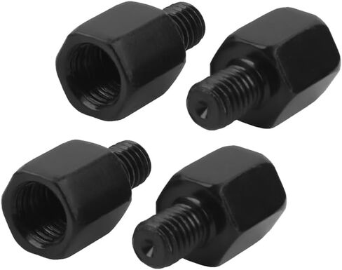 PowerMotor Rear Mirror Mount Adapter Screws,Motorcycle Rearview Mirrors Thread Diameter Converter M8 LH to M10 RH For Motorcycle ATV Scooter Pit Dirt Bike(4Pcs) in Saudi Arabia