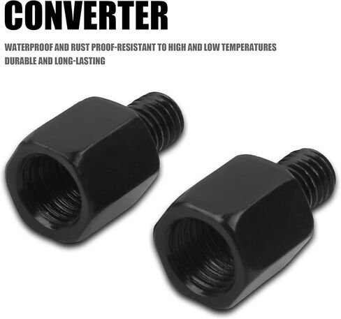 PowerMotor Rear Mirror Mount Adapter Screws,Motorcycle Rearview Mirrors Thread Diameter Converter M8 LH to M10 RH For Motorcycle ATV Scooter Pit Dirt Bike(4Pcs) in Saudi Arabia