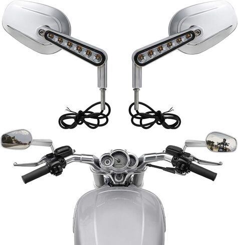 TCMT Muscle View View Mirrors LED LED FITS FITS HARLEY DAVIDSON VROD V-ROD VRSCF 2009-2017 in Saudi Arabia