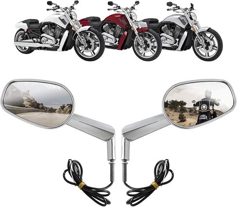 TCMT Muscle View View Mirrors LED LED FITS FITS HARLEY DAVIDSON VROD V-ROD VRSCF 2009-2017 in Saudi Arabia