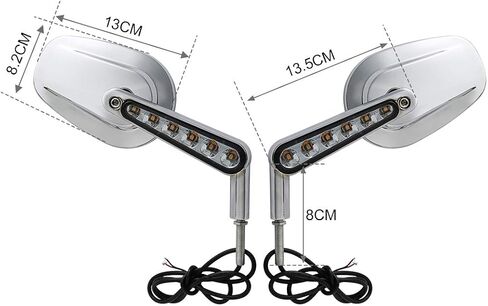 TCMT Muscle View View Mirrors LED LED FITS FITS HARLEY DAVIDSON VROD V-ROD VRSCF 2009-2017 in Saudi Arabia