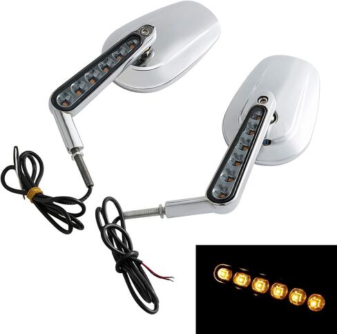 TCMT Muscle View View Mirrors LED LED FITS FITS HARLEY DAVIDSON VROD V-ROD VRSCF 2009-2017 in Saudi Arabia