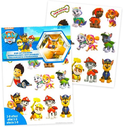PAW PAW PATROL PARKING STET وحقيبة الغداء - حزمة مع حقيبة ظهر 16 بوصة ، صندوق غداء ، ملصقات ، زجاجة ماء ، المزيد | حقيبة مدرسة باو للبنين ، البنات ، الأطفال in Saudi Arabia