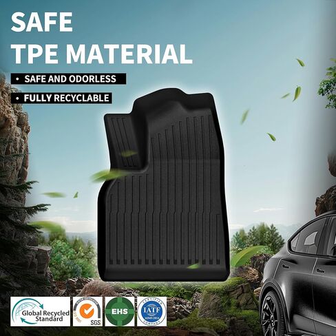 الحصير الأرضية Oedro تناسب 2025 2026 Tesla Model Y Juniper 5 مقعد ، طراز TPE جميع الأحوال الجوية Y Floor Packrest Mat & Front الخلفية الخلفية ذات الطبعات الكاملة TPE Liners Excessories in Saudi Arabia