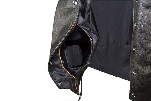 Womens Black Leather Motorcycle Vest with Braid on Front and Back Side Laces in Saudi Arabia