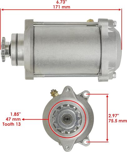 Caltric Starter & Clutch طريقة واحدة تحمل مع Kawasaki Bayou 300 KLF300 KLF-300 1989-2004 in Saudi Arabia
