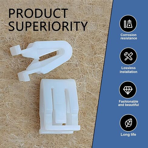 20 PCS Car Dashboard Clips ، مقاطع وحدة التحكم في مرونة النايلون ، مقاطع لوحة DVD DVD ، استبدال مقاطع قفل السيارات العالمية ، لمعظم السيارات (بيضاء) in Saudi Arabia