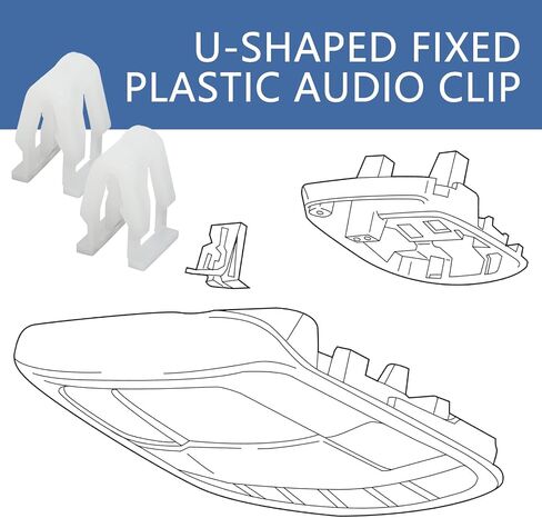 20 PCS Car Dashboard Clips ، مقاطع وحدة التحكم في مرونة النايلون ، مقاطع لوحة DVD DVD ، استبدال مقاطع قفل السيارات العالمية ، لمعظم السيارات (بيضاء) in Saudi Arabia