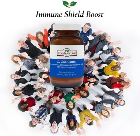Lactobacillus Johnsonii Probiotic Powder 100 مليار CFU's | لا إضافات | الجهاز الهضمي والمناعة | فاعلية عالية | L. Johnsonii | 60 غراما (2.11 أوقية) in Saudi Arabia