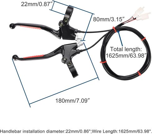GOOFIT 7/8" 22mm Handlebar Brake Lever Replacement for Motorized Bike Mini Bike Ebike Electric Scooter in Saudi Arabia