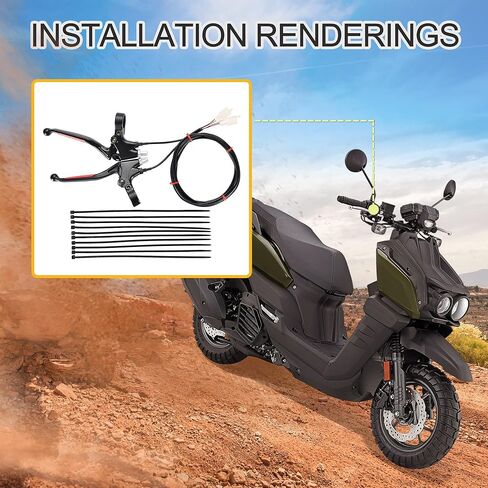 GOOFIT 7/8" 22mm Handlebar Brake Lever Replacement for Motorized Bike Mini Bike Ebike Electric Scooter in Saudi Arabia