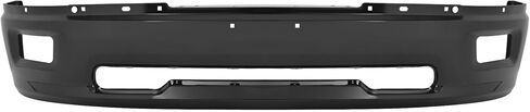 KUAFU Front Bumper Face Bar Compatible with 2009-2010 Dodge Ram 1500 2011-2012 Ram 1500 W/Fog Lights Holes Replacement for CH1002384, 68206067AA Steel Chrome&Powder Coated Black 3PCS in Saudi Arabia