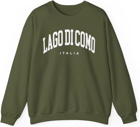 Lake Como Italy Adult Unisex Crewneck Sweatshirt in Saudi Arabia