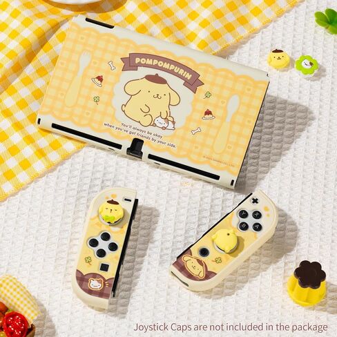 Protective Shell for Nintendo Switch,Kawaii Cartoon Dockable Case for Regular Switch,Anti-Scratch and Shock-Absorption Design Cover Skin - Pudding Dog in Kuwait