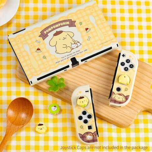 Protective Shell for Nintendo Switch,Kawaii Cartoon Dockable Case for Regular Switch,Anti-Scratch and Shock-Absorption Design Cover Skin - Pudding Dog in Kuwait