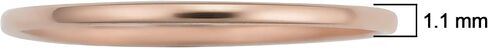 Kooljewelry 14k صفراء بيضاء أو الذهب الوردي التبادل البسيط خاتم الأسلاك midi (1.1 مم) in Kuwait