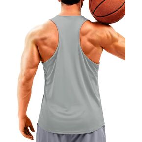 TACVASEN MEN'S Y-BACK FIT TANK TOPS TOPS UPF أكثر من 50+ قمصان أكمام عضلية صالة ألعاب رياضية تعمل in Saudi Arabia