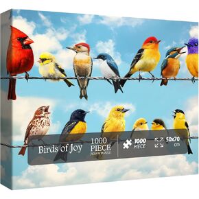 Colorful Bird Parrot Jigsaw Puzzle 1000 Piece for Adult, Pretty Art Aesthetic Jigsaw Puzzles, Animal Cute Funny Nature Puzzle in Saudi Arabia