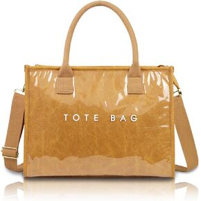 حقيبة حمل PVC للنساء ، وترقية حقيبة حمل بلاستيكية عصرية كرافت حقيبة ورقية للنساء رسائل طباعة حقيبة كتف حقيبة كيس in Kuwait