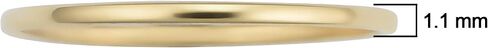 KoolJewelry 14k Yellow White or Rose Gold Minimalist Knuckle Stacking Midi Wire Ring (1.1 mm) in Saudi Arabia