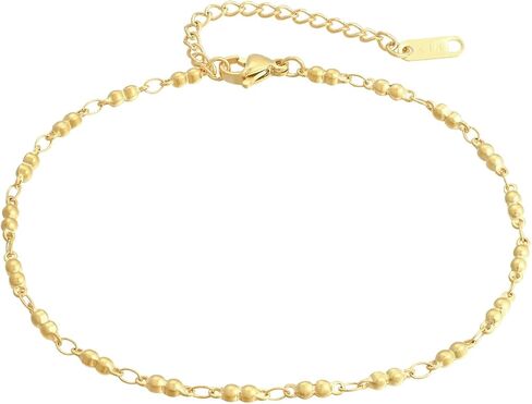 مجموعة خلخال مقاس 8.2"+2" سوار كاحل من الفولاذ المقاوم للصدأ قابل للتعديل للنساء هدية مجوهرات دولفين in Kuwait