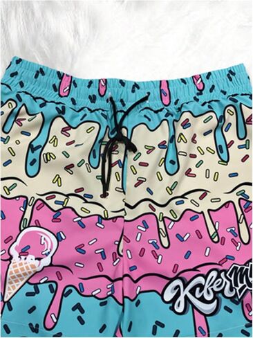 Floerns Men's Swim Trunks Drawstring Quick Dry Bathing Suit Hawaiian Swim Shorts in Saudi Arabia