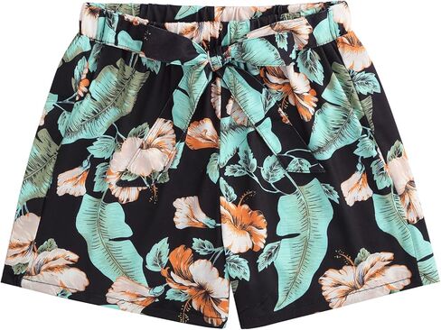 Girls Clothing Sets Short Sleeve Twist T-Shirt Top and Tie Front Shorts Set Summer 2 Piece Outfit 3-12Y in Kuwait