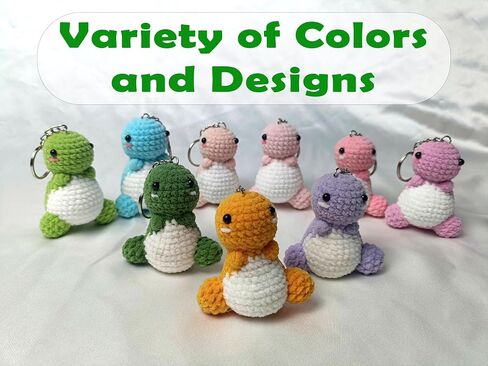 Dinosaur Plush Keychain Cute, Kniting Wool Handmade Charms, Gift for Bag Charm in Saudi Arabia