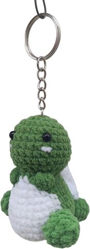 Dinosaur Plush Keychain Cute, Kniting Wool Handmade Charms, Gift for Bag Charm in Saudi Arabia
